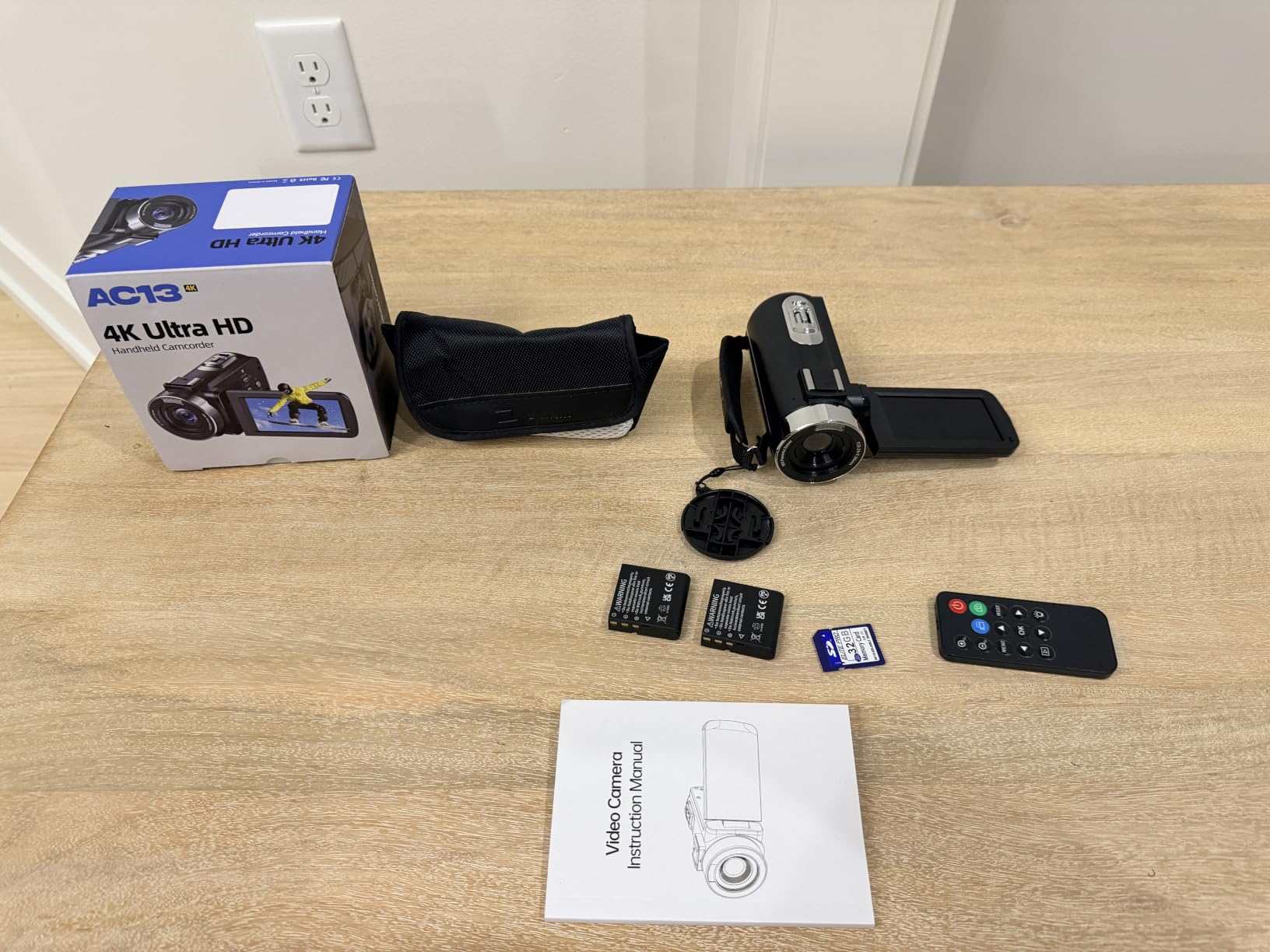 4K Video Camera Camcorder 42MP Vlogging Camera for YouTube with 3” 270° Rotation Screen, 18X Digital Zoom Cam Corder, 2 Rechargeable Batteries, 32GB SD Card & Remote Control customer photo 1