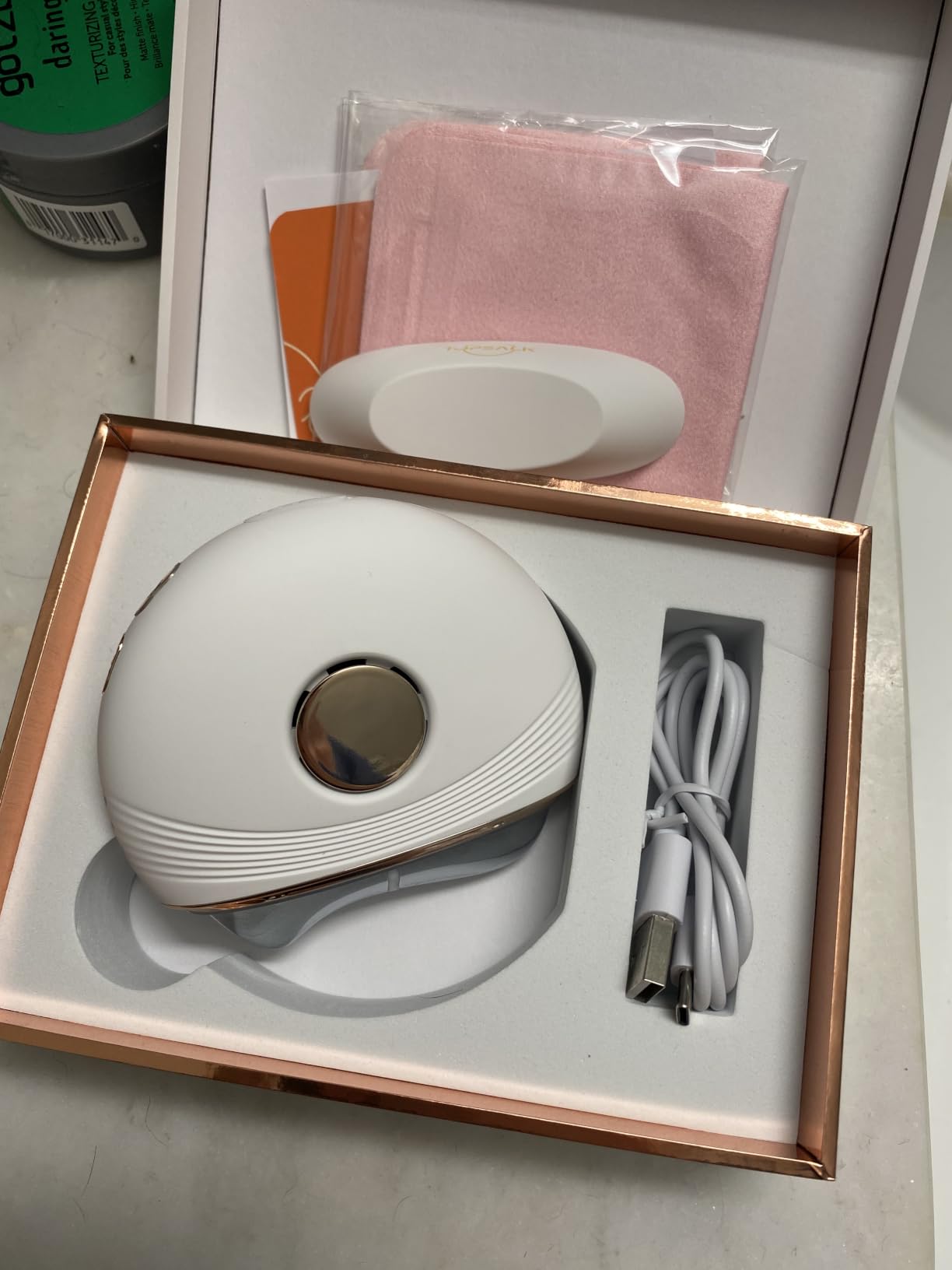 Red Light Electric Gua Sha Facial Neck Sculpting Tools with Heat, Cold, Microcurrent, Lymphatic Drainage Massager Device for Lifting Firming Contouring | Pressure Point Fascia Release | Cool Depuffing customer photo 1