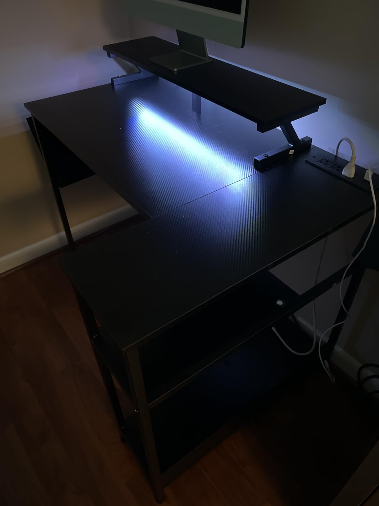 DUMOS L Shaped Gaming Desk, 48