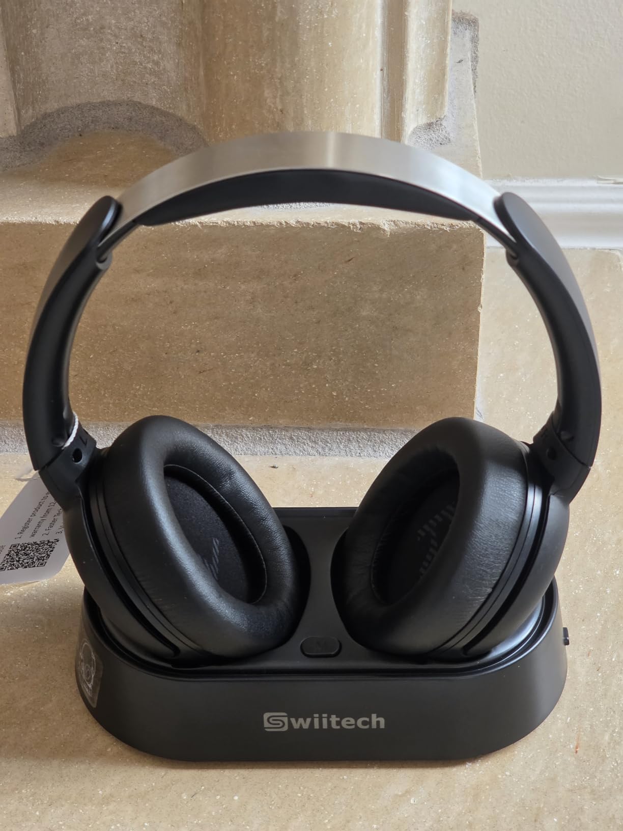 Swiitech Wireless TV Headphones with Charging Dock, 45H Playtime, Black | Bluetooth 5.3, 100ft Long Range, Clear Voice, No Audio Delay, Plug & Play Over-Ear Headset for Seniors customer photo 2