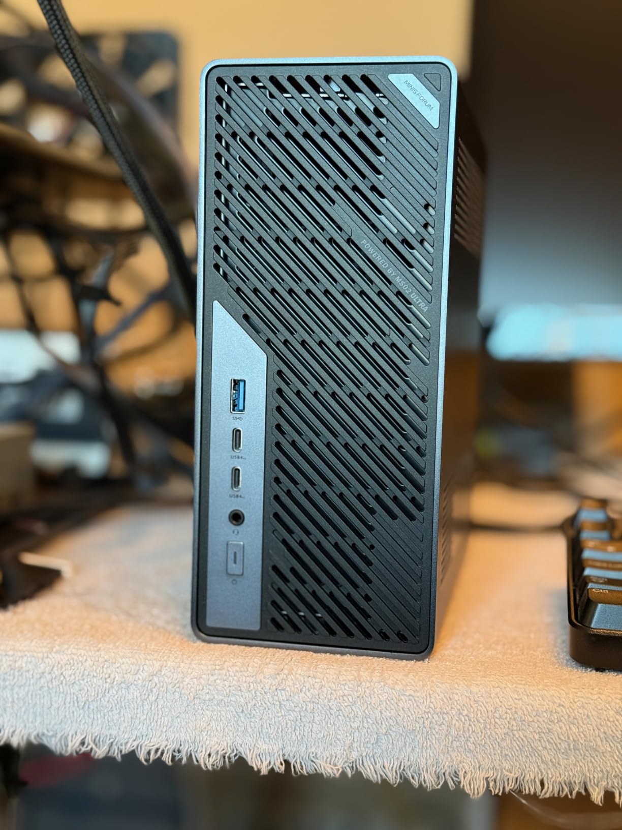 MINISFORUM AMD Ryzen 9 9955HX MS-A2 Mini PC (16C/32T, up to 5.4GHz), 32GB DDR5 2TB SSD, PCIe×16, HDMI/2x USB-C (8K@60Hz), 2X SFP+ 10G, 2X 2.5G LAN, 3X SSD M.2 (2280/22110/U.2) customer photo 1