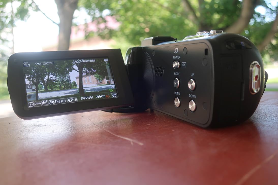 4K Video Camera Camcorder, 42MP Vlogging Camera for YouTube with 32GB SD Card, 2 Batteries, 3