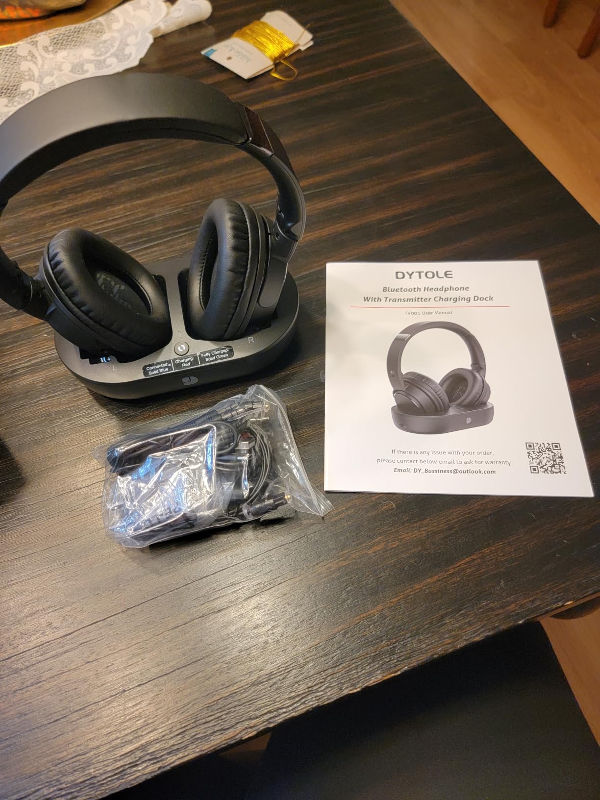 Wireless Headphones for TV, TV Headphones Wireless for Seniors with Easy Setup, Compatible with Most TVs, Charging Base, 65H Playtime, Low Latency Audio, TV Headset, Ideal for Dad, Mom customer photo 1