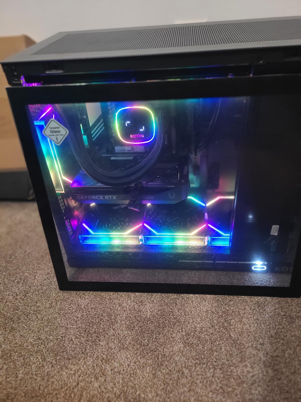 KOTIN Gaming PC Desktop, Ryzen 7 9800X3D, RTX 5070 12GB, 32GB DDR5, 1TB SSD customer photo 2