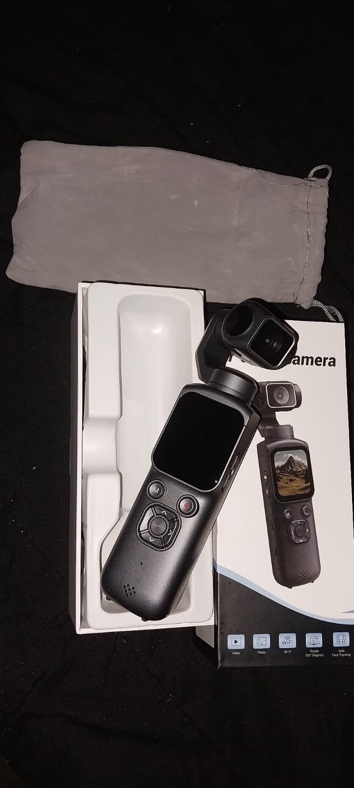 VETEK 4K Vlogging Camera,75MP Pocket Digital Camera with 330° Rotating Lens customer photo 1