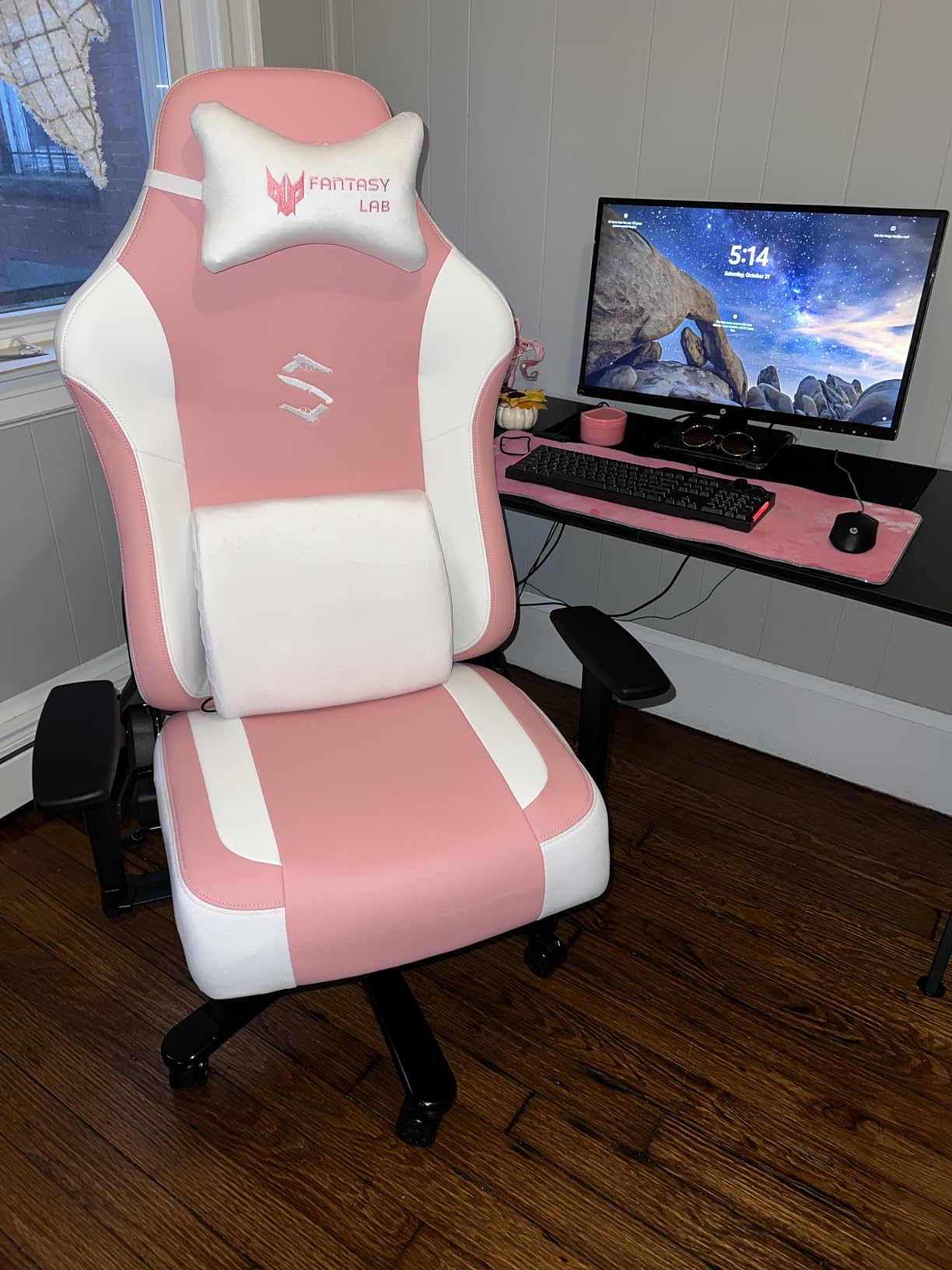 Big and Tall Gaming Chair 440LBS with Metal Base Memory Foam Lumbar 4D Adjustable Armrest Gaming Chair for Heavy People Ergonomic High-Back Computer Chair (Classic, Dark Grey) customer photo 2