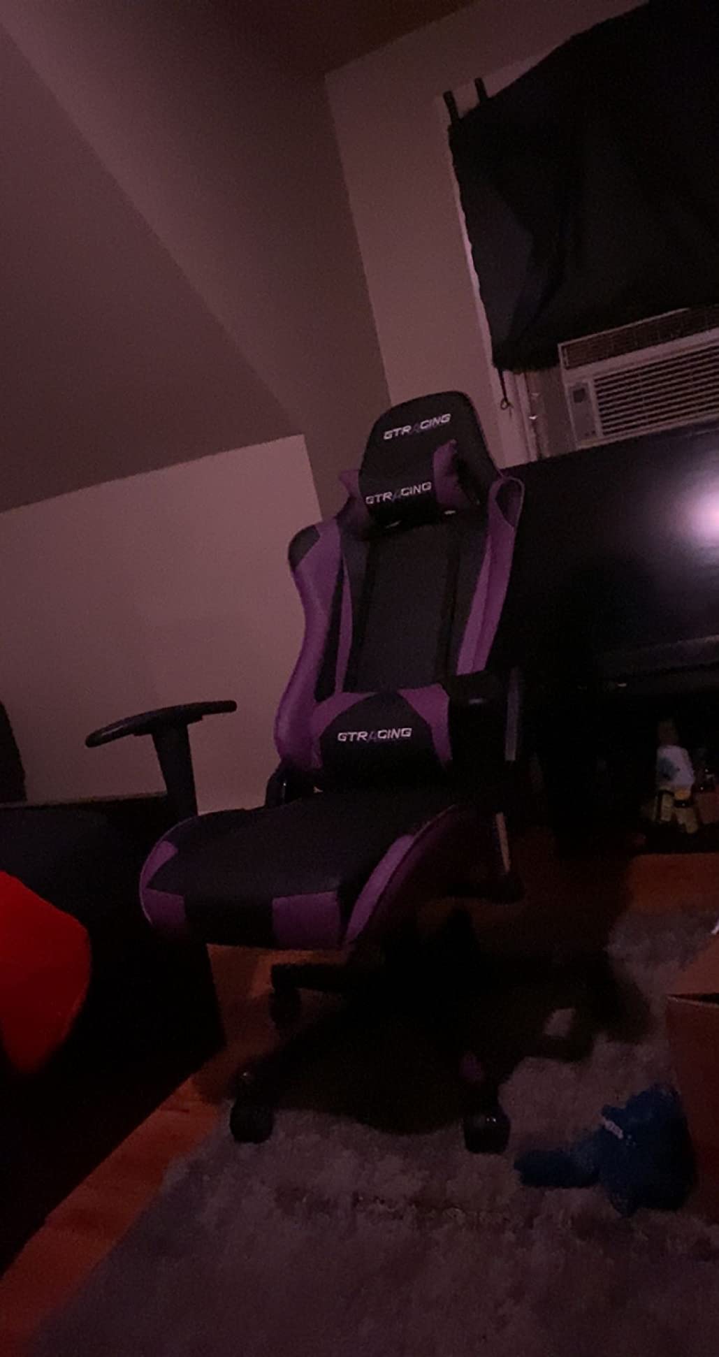 GTPLAYER Big&Tall Ergonomic Gaming Chair, Wide Spring Seat, Linkage Armrest,Earth BLK customer photo 2