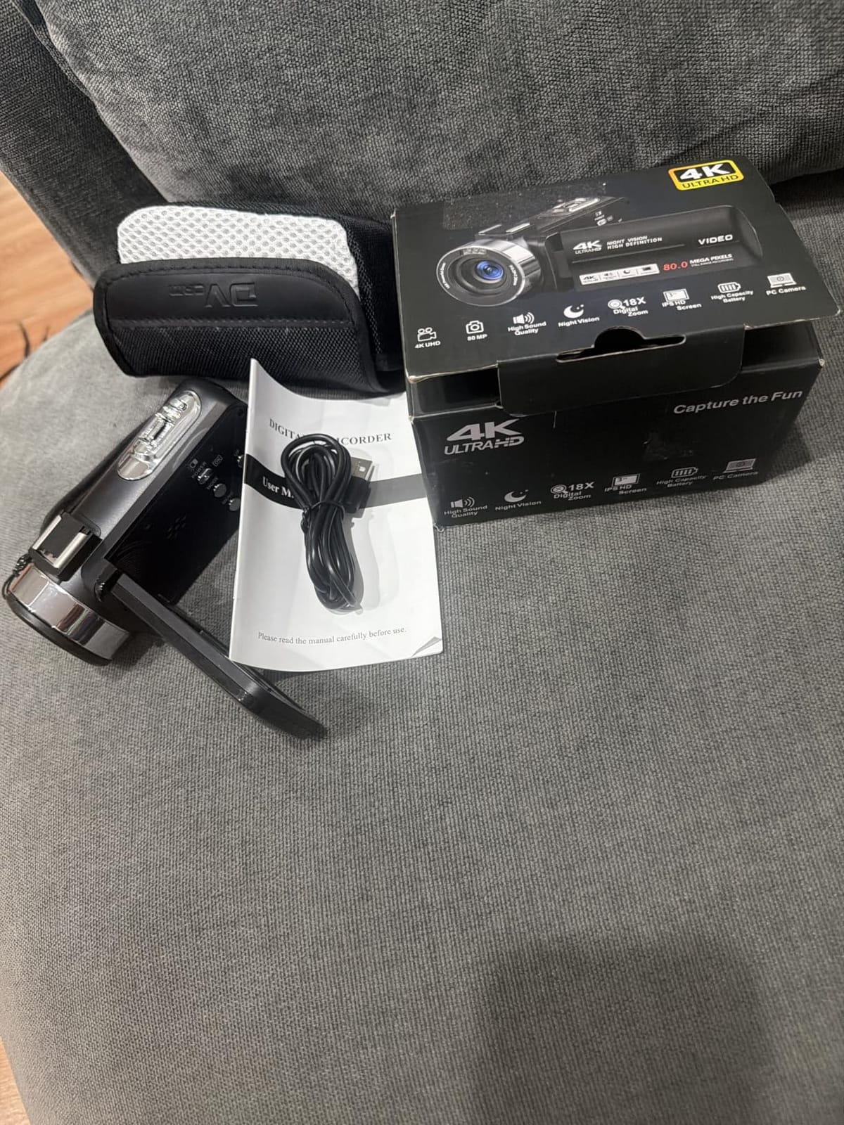 4K UHD 80MP Camcorder Video Camera YouTube Vlogging Camera Webcam Autofocus customer photo 1