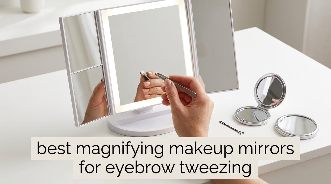 best magnifying makeup mirrors for eyebrow tweezing
