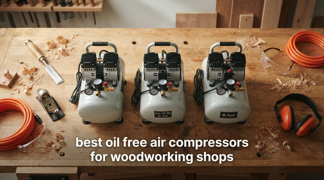 best oil free air compressors for woodworking shops