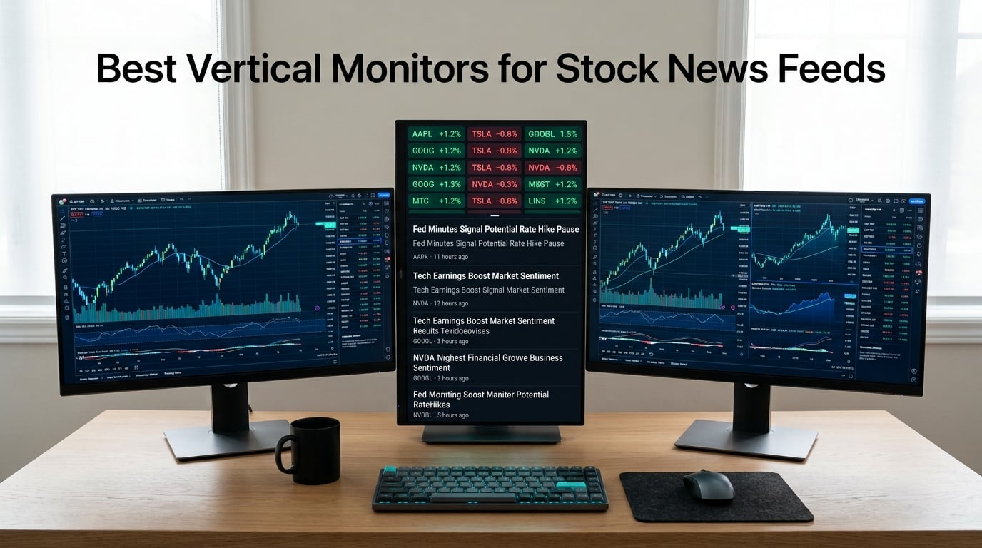 Best Vertical Monitors for Stock News Feeds