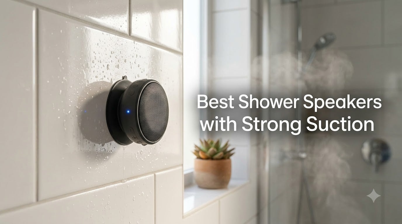 Best Shower Speakers with Strong Suction