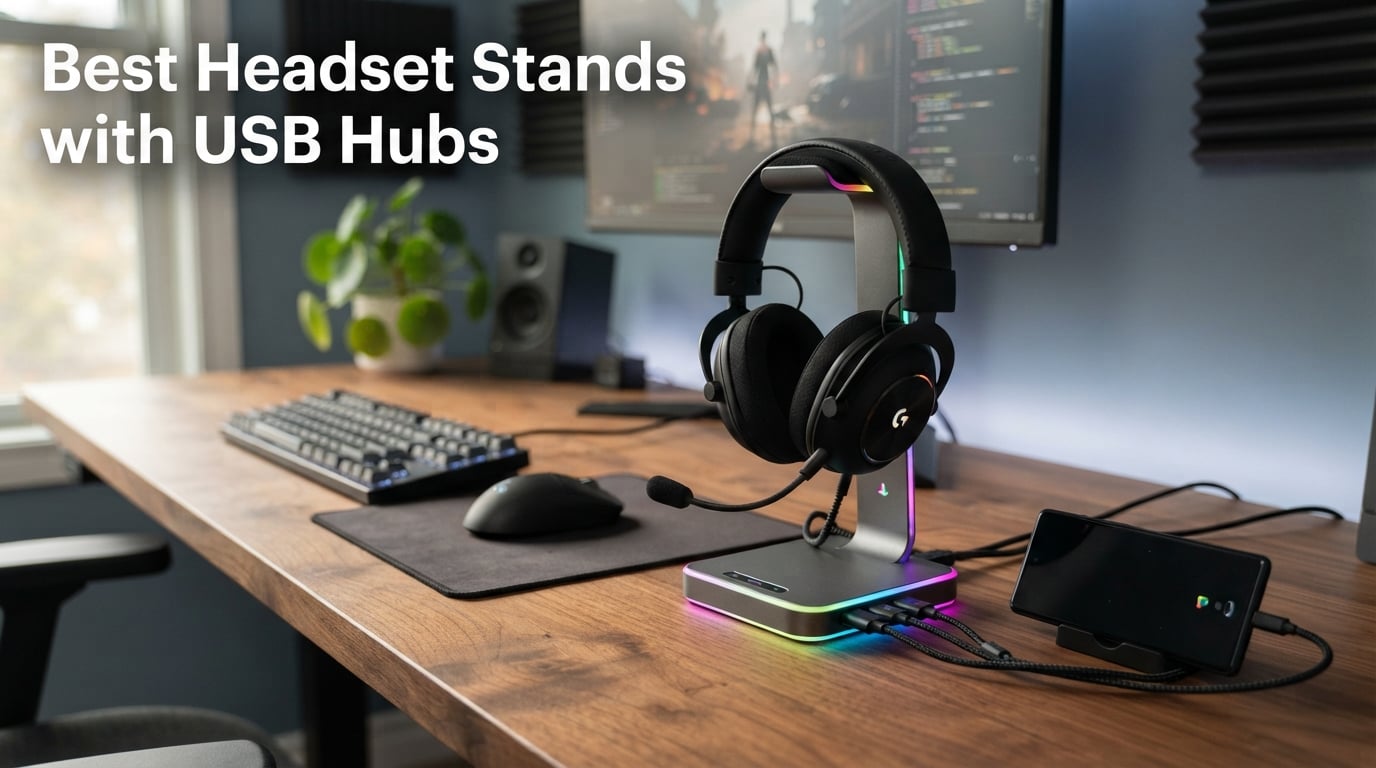 Best Headset Stands with USB Hubs