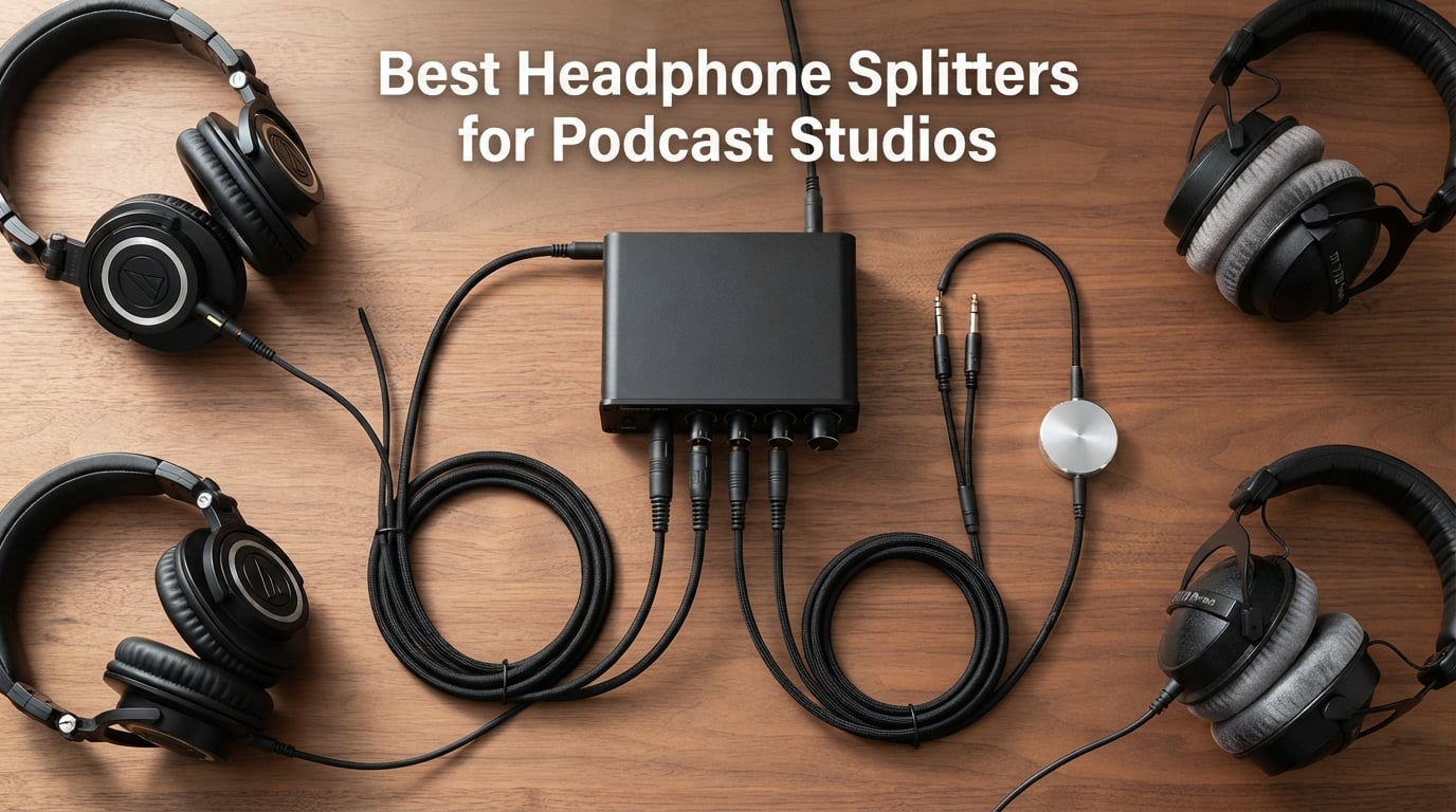 Best Headphone Splitters for Podcast Studios