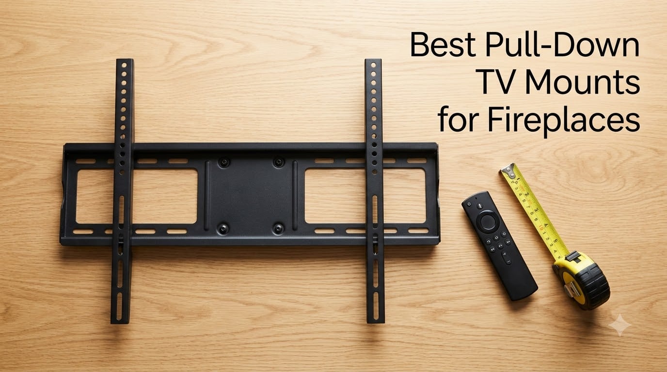 Best Pull-Down TV Mounts for Fireplaces