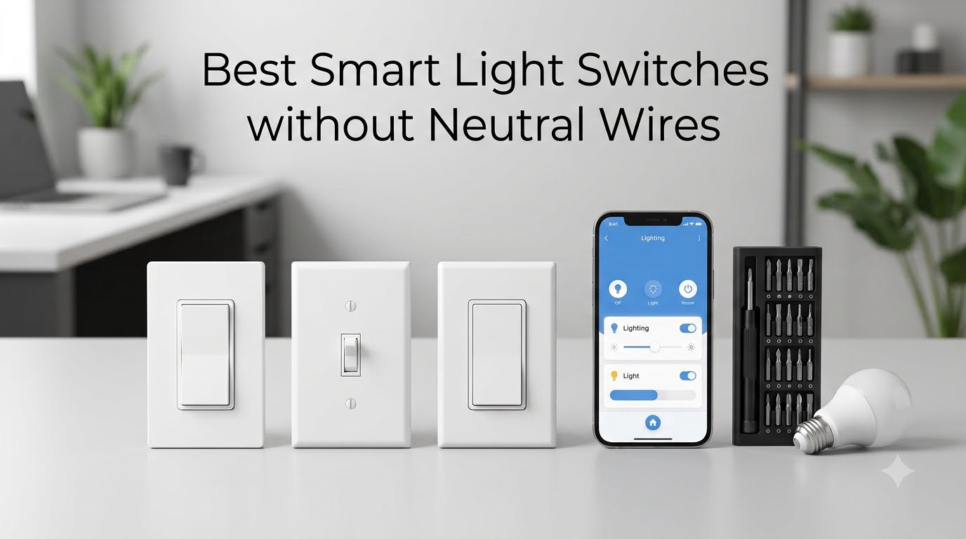 Best Smart Light Switches without Neutral Wires