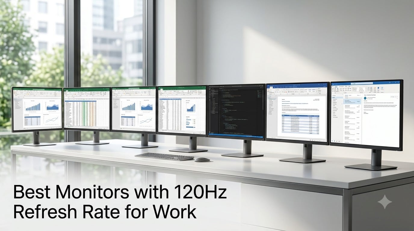 Best Monitors with 120Hz Refresh Rate for Work