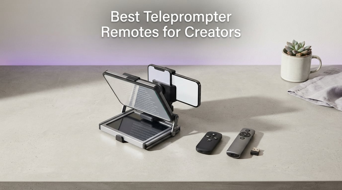 Best Teleprompter Remotes for Creators