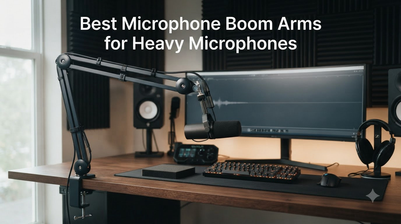 Best Microphone Boom Arms for Heavy Microphones