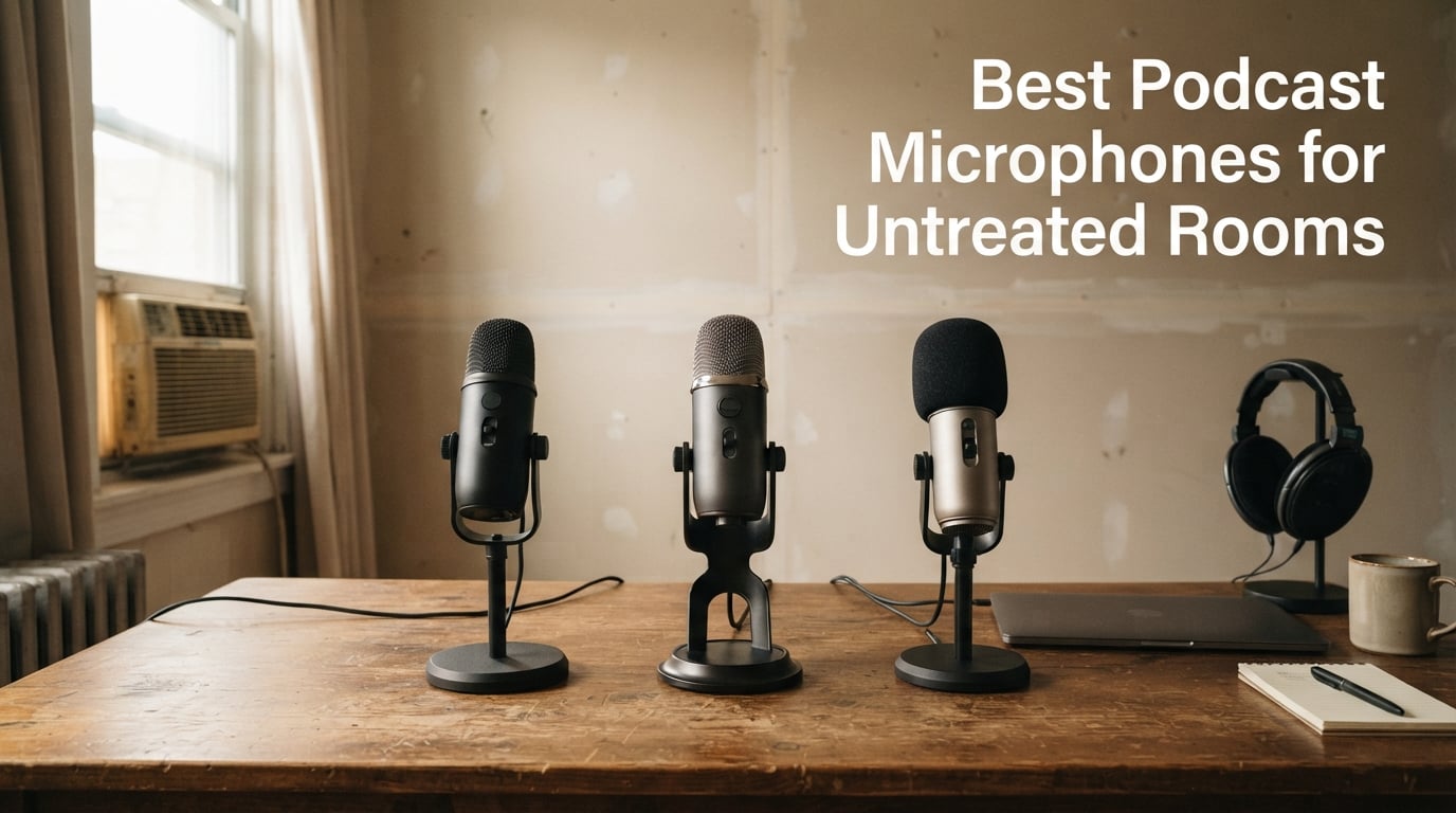 Best Podcast Microphones for Untreated Rooms