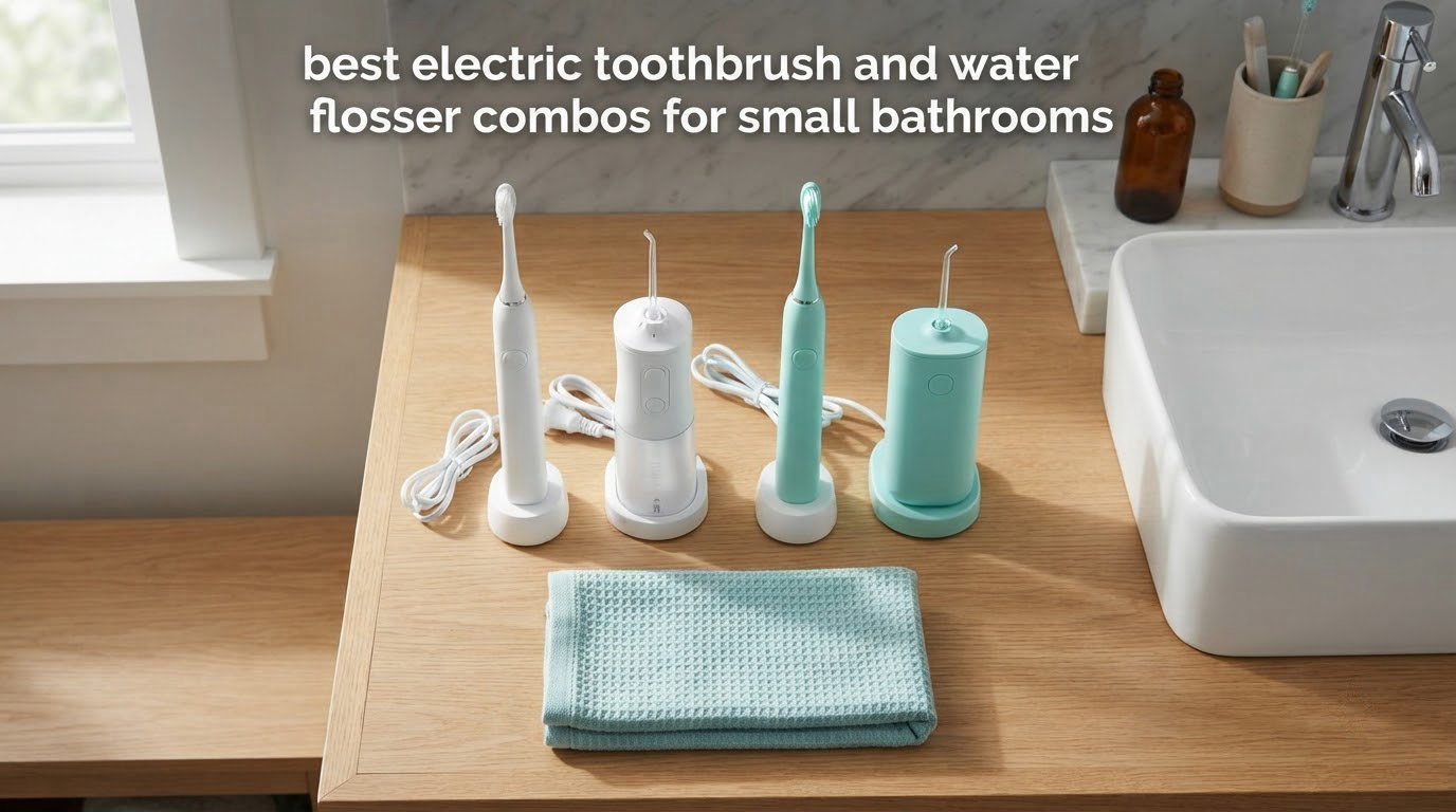 best electric toothbrush and water flosser combos for small bathrooms