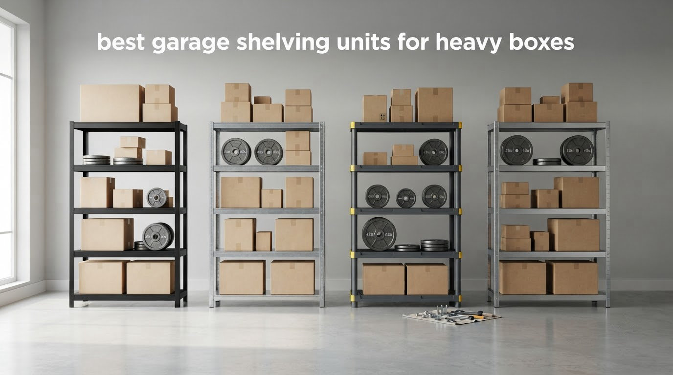 best garage shelving units for heavy boxes
