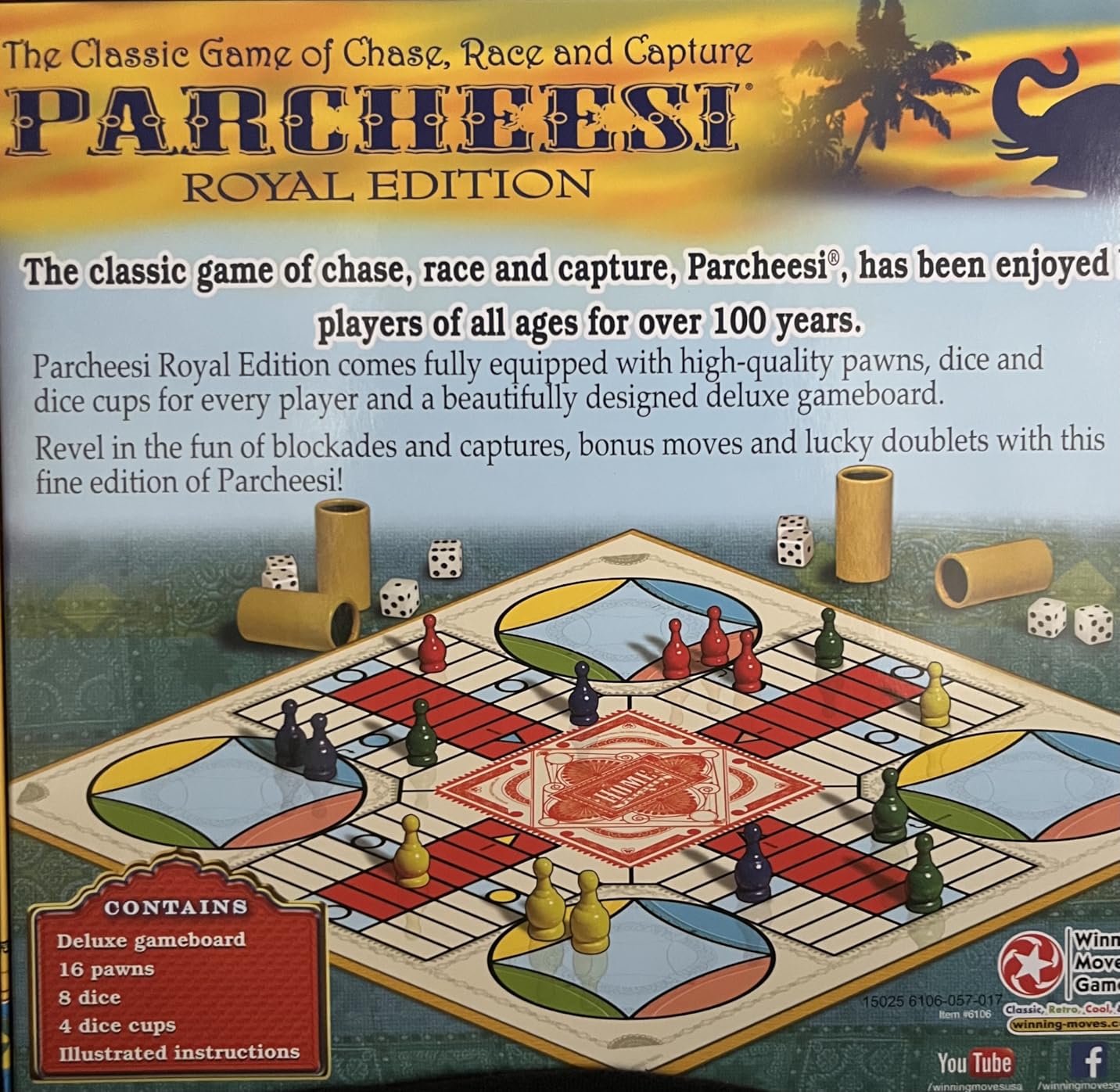 Parcheesi Royal Edition Board Game, Charming Graphics Board Game for 2-4 Players, Minimum Age 6 and Up, Number of Players: 2-4, by Winning Moves Games USA customer photo 1