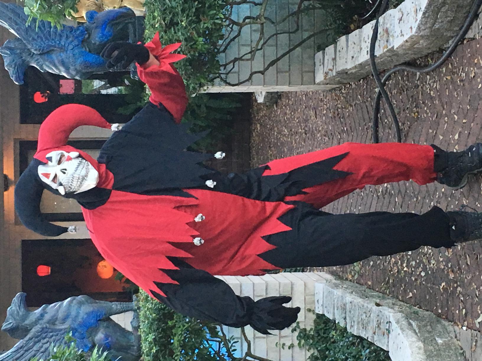California Costumes Men's Adult- Red Evil Jester Costume customer photo 1