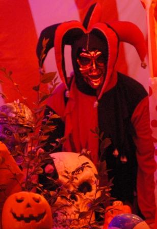 California Costumes Men's Adult- Red Evil Jester Costume customer photo 2