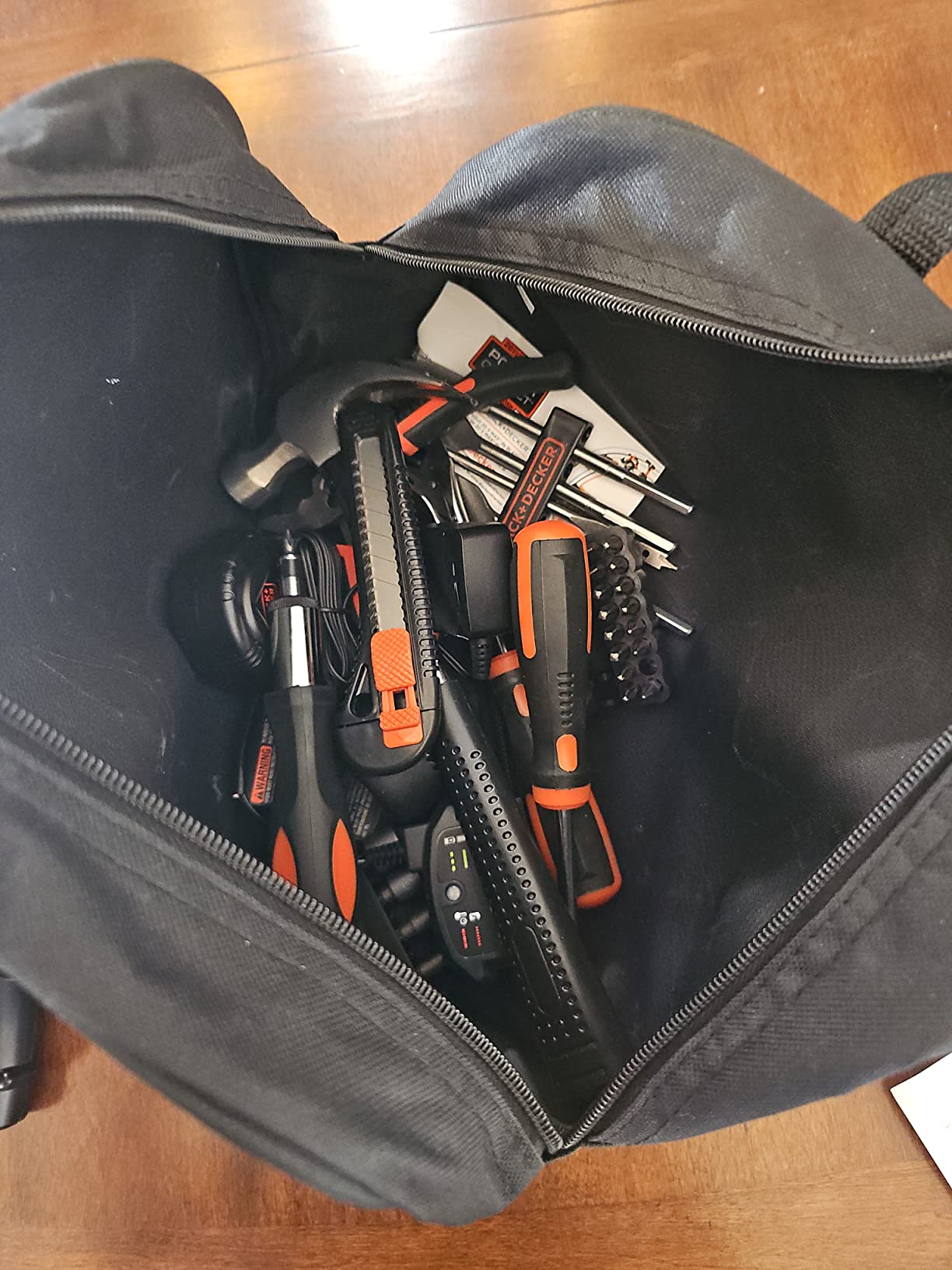 BLACK+DECKER 20V MAX 68-Piece Cordless Drill and Home Tool Project Kit with Tool Storage Bag (LDX120PK) customer photo 2