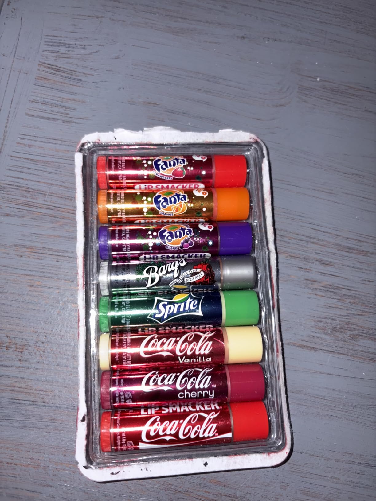 Lip Smacker Coca-Cola Flavored Balm, 8 Count, Flavors Coke, Cherry Vanilla Sprite, Root Beer, Orange Fanta, Grape Strawberry Fanta customer photo 1