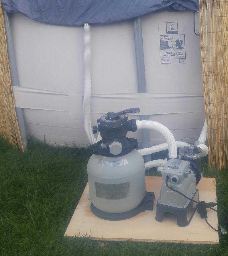 Intex Krystal Clear Sand Filter Pump for Above Ground Pools, 12-inch, 110-120V with GFCI customer photo 1
