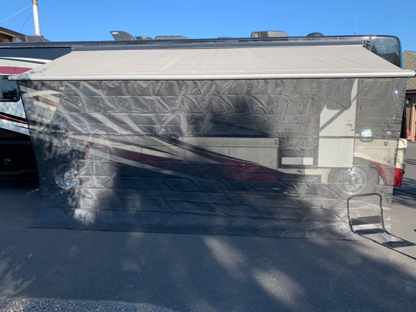 Carefree Of Colorado Drop RV Awning EZ ZipBlocker - Black Mesh RV Awning Shade Screen, Canopy Sun Blocker, Camper Accessory for Front Patio (15' x 9') customer photo 2
