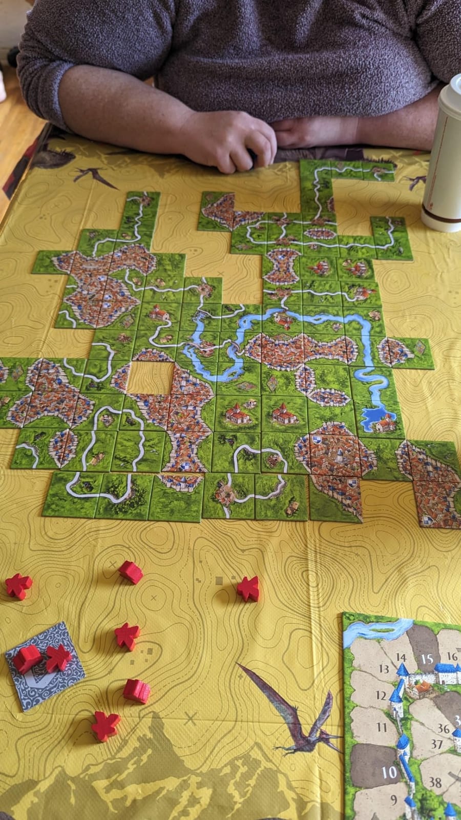 Carcassonne Tile Placement Strategy Board Game, 2-5 Players, 35 Min customer photo 2