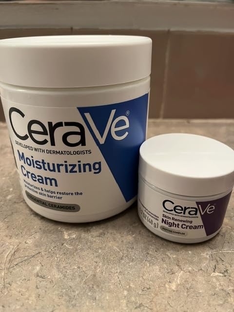 CeraVe Night Cream, Facial Moisturizer with Peptides & Niacinamide, 1.7oz customer photo 2