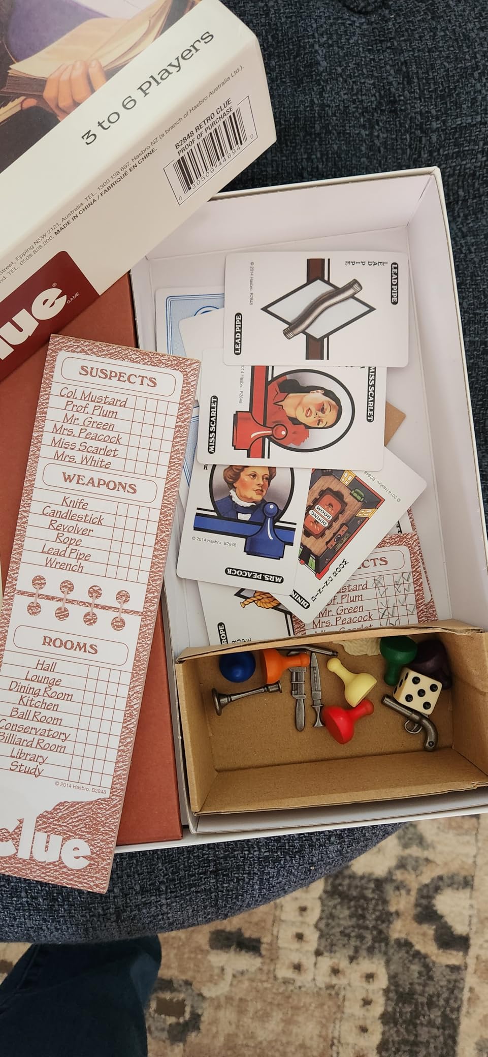 Hasbro Gaming Retro Series Clue 1986 Edition Board Game, Classic Mystery Game for Kids, Family Board Games for 3-6 Players, Ages 8+ (Amazon Exclusive) customer photo 1