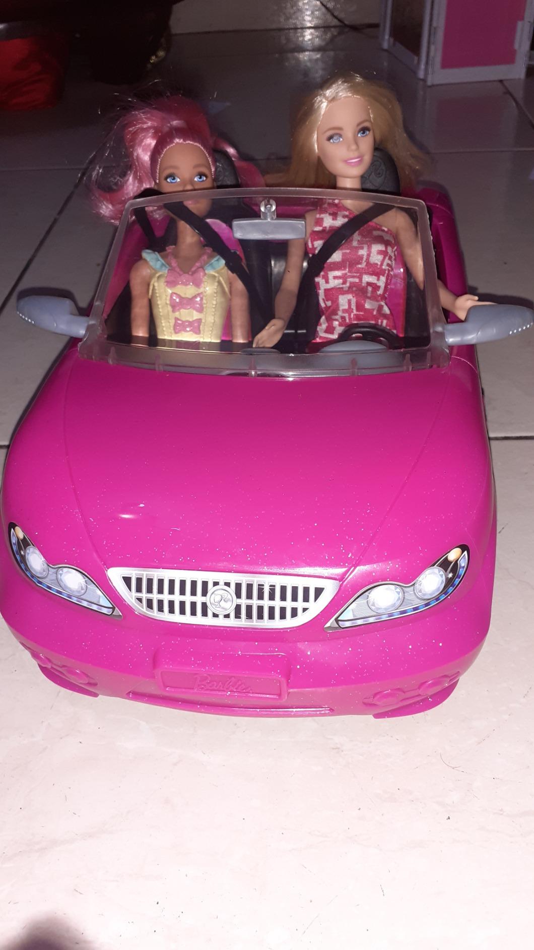 Barbie Playset with Sparkly Pink 2-Seater Toy Convertible Car Featuring Glam Details & Fashion Doll in Sundress & Sunglasses (Amazon Exclusive) customer photo 1