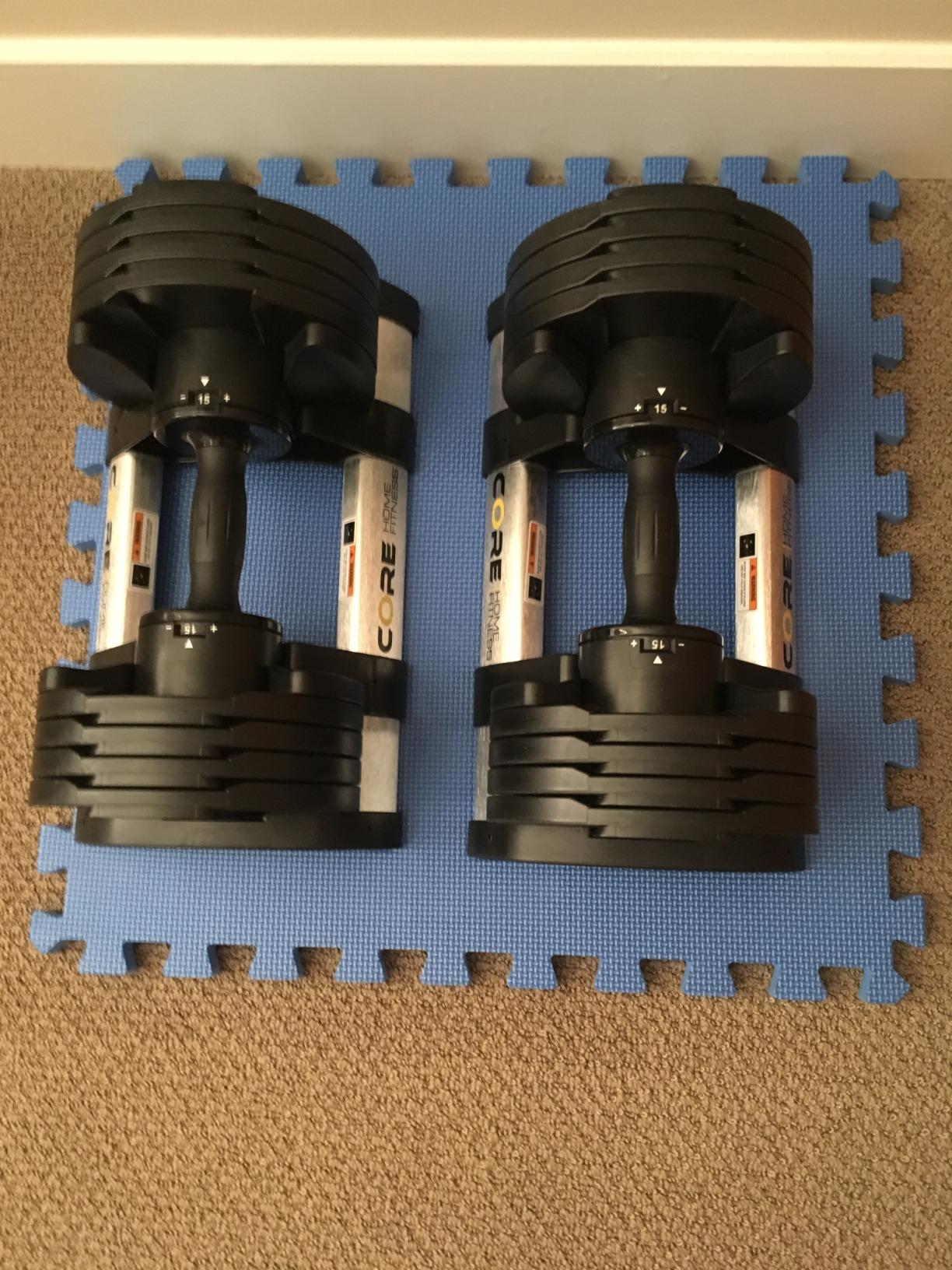 Core Fitness® Adjustable Dumbbell Weight Set by Affordable Dumbbells customer photo 1