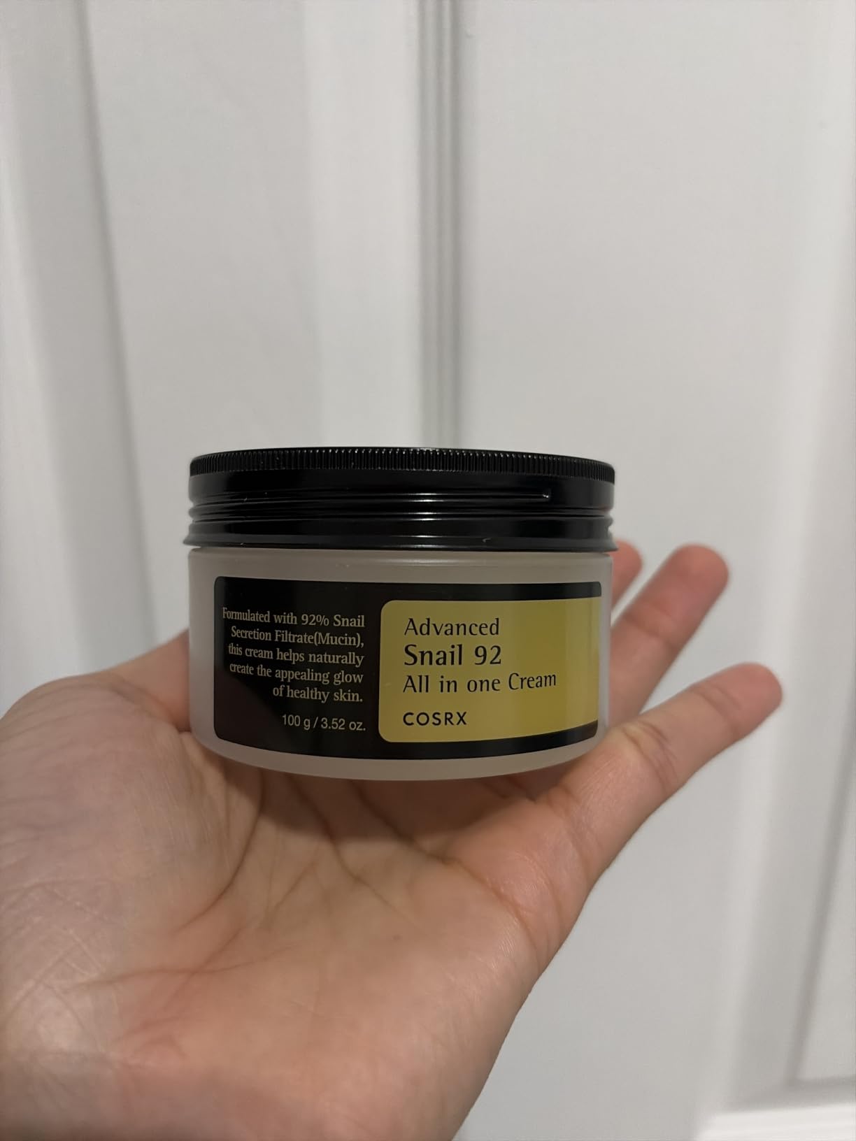 COSRX Snail Mucin 92% Face Moisturizer for Soft & Glowy Skin, 3.52 oz. customer photo 1