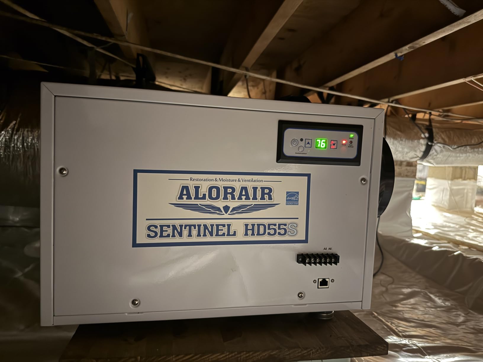 ALORAIR 120 Pints Energy Star Crawlspace Dehumidifier, Sentinel HD55S customer photo 1
