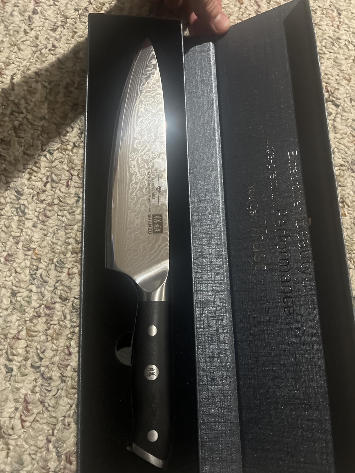 SHAN ZU Chef Knife 8 Inch Japanese Steel Damascus Kitchen Knife customer photo 2