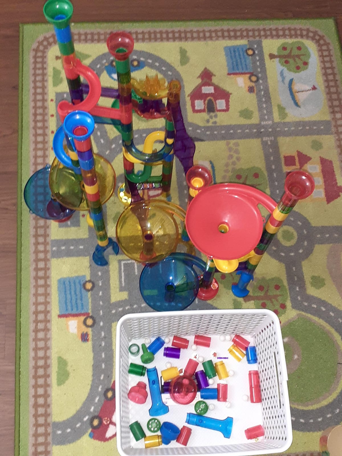 Magicfly Marble Run, 127 Pcs Marble Runs for Kids, Glass Marbles for Kids customer photo 1