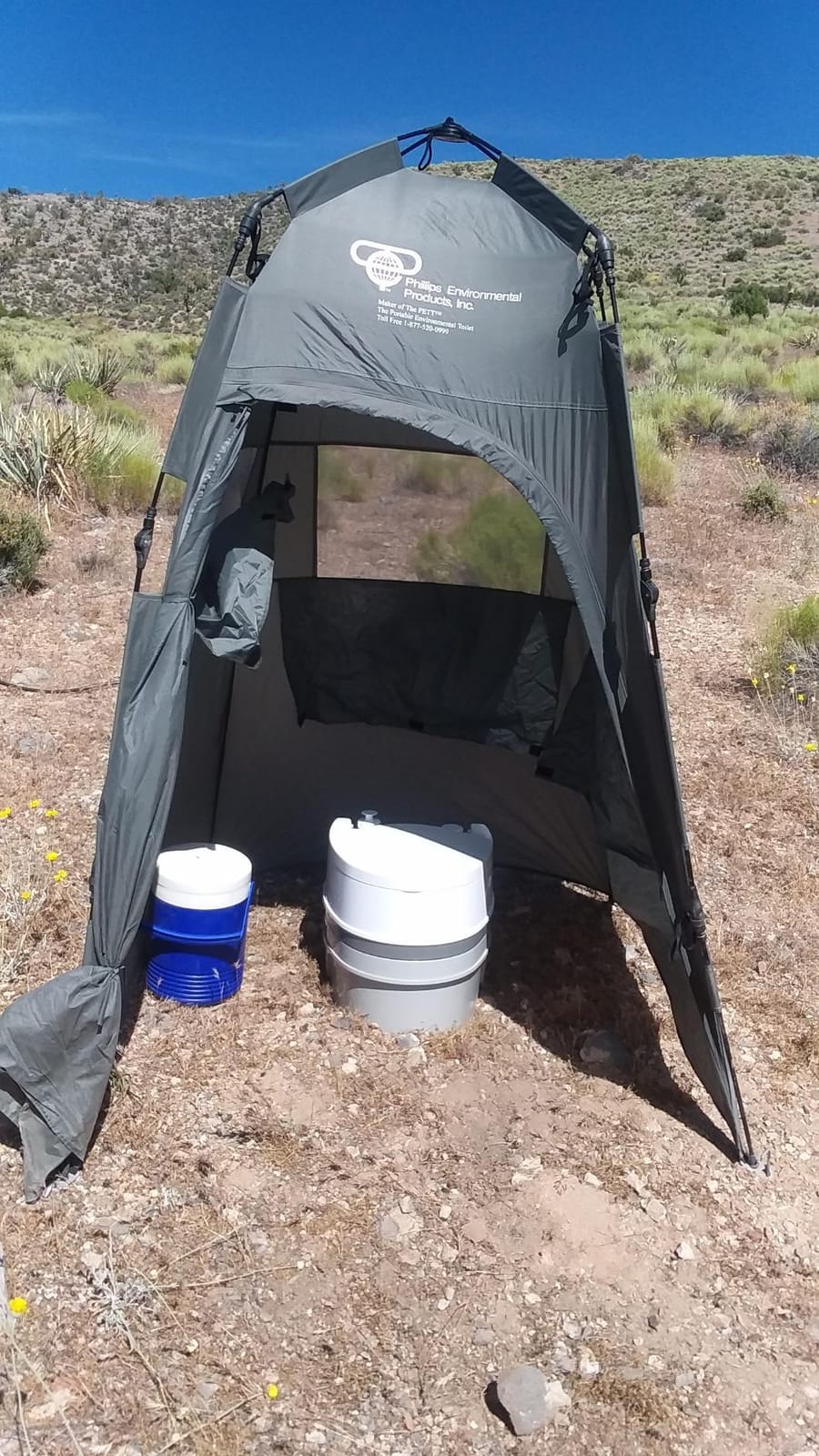 Camco RV Premium Travel Toilet - Features a 5.3-Gallon Detachable Holding Tank, Pump Flush Design & Spring-Loaded Latch (41544) customer photo 2