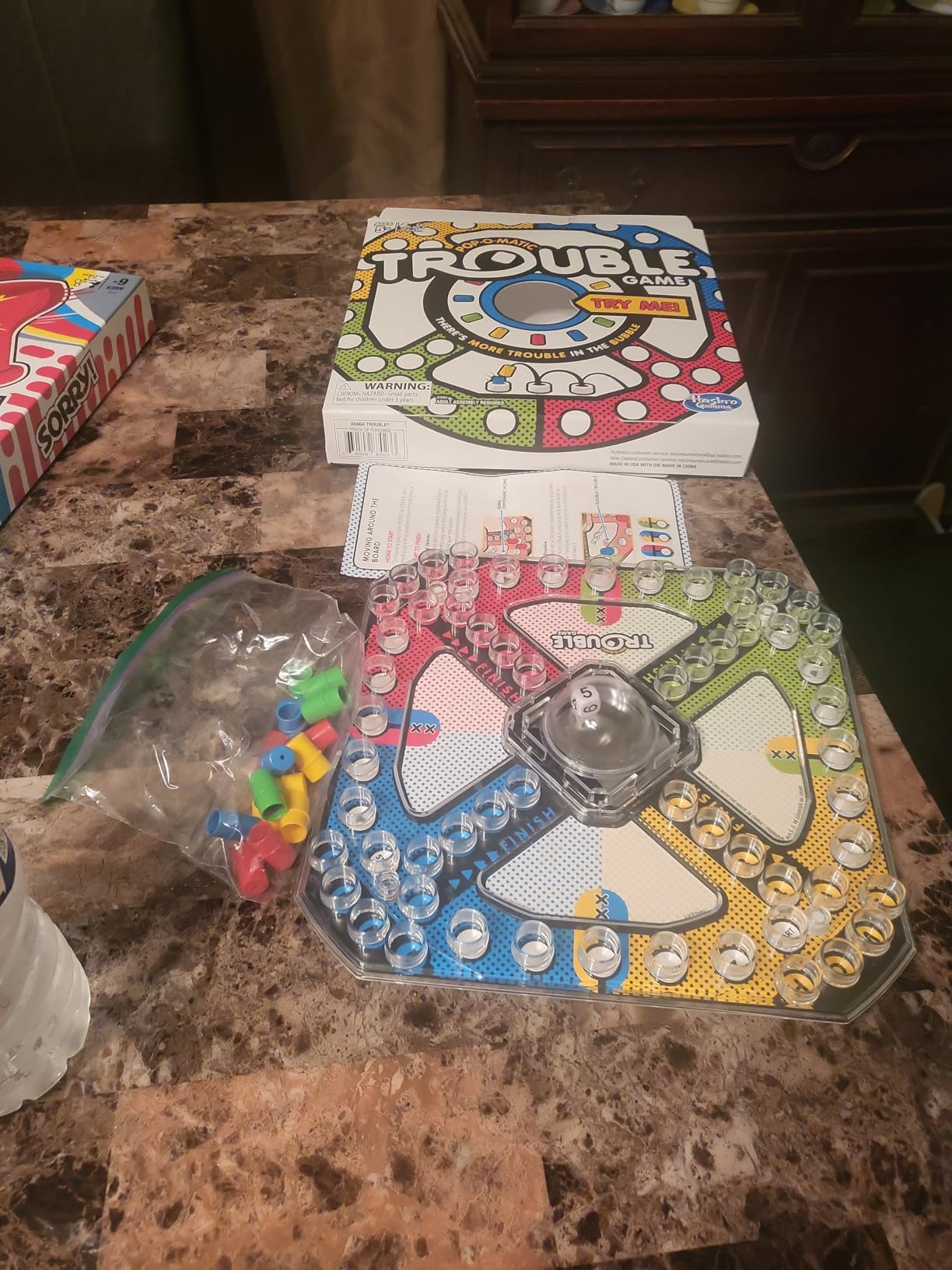 Sorry! Board Game for Kids Ages 6 and Up; Classic Hasbro Board Game; Each Player Gets 4 Pawns; Family Game customer photo 1