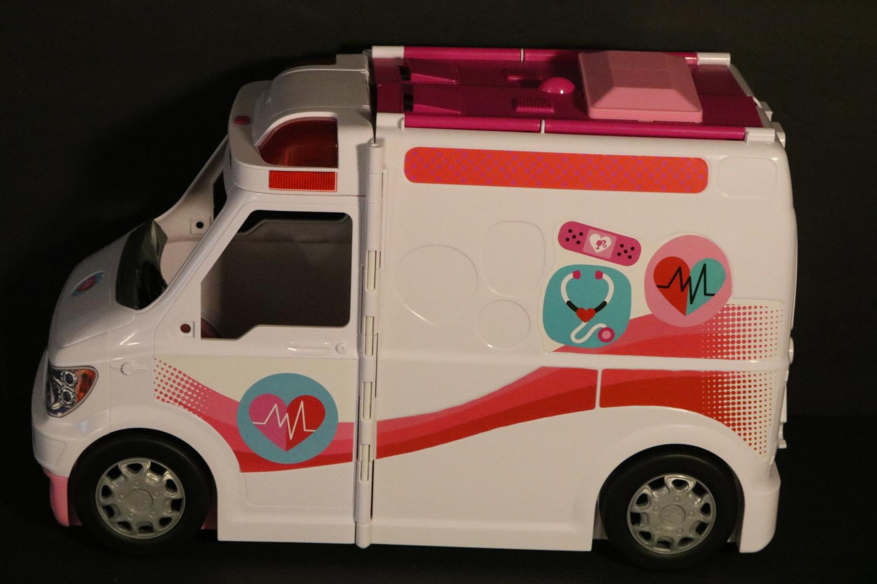 Barbie Playset with 20+ Accessories, Emergency Vehicle Transforms into 2+ Foot Hospital with Lights and Sounds, Care Clinic customer photo 2