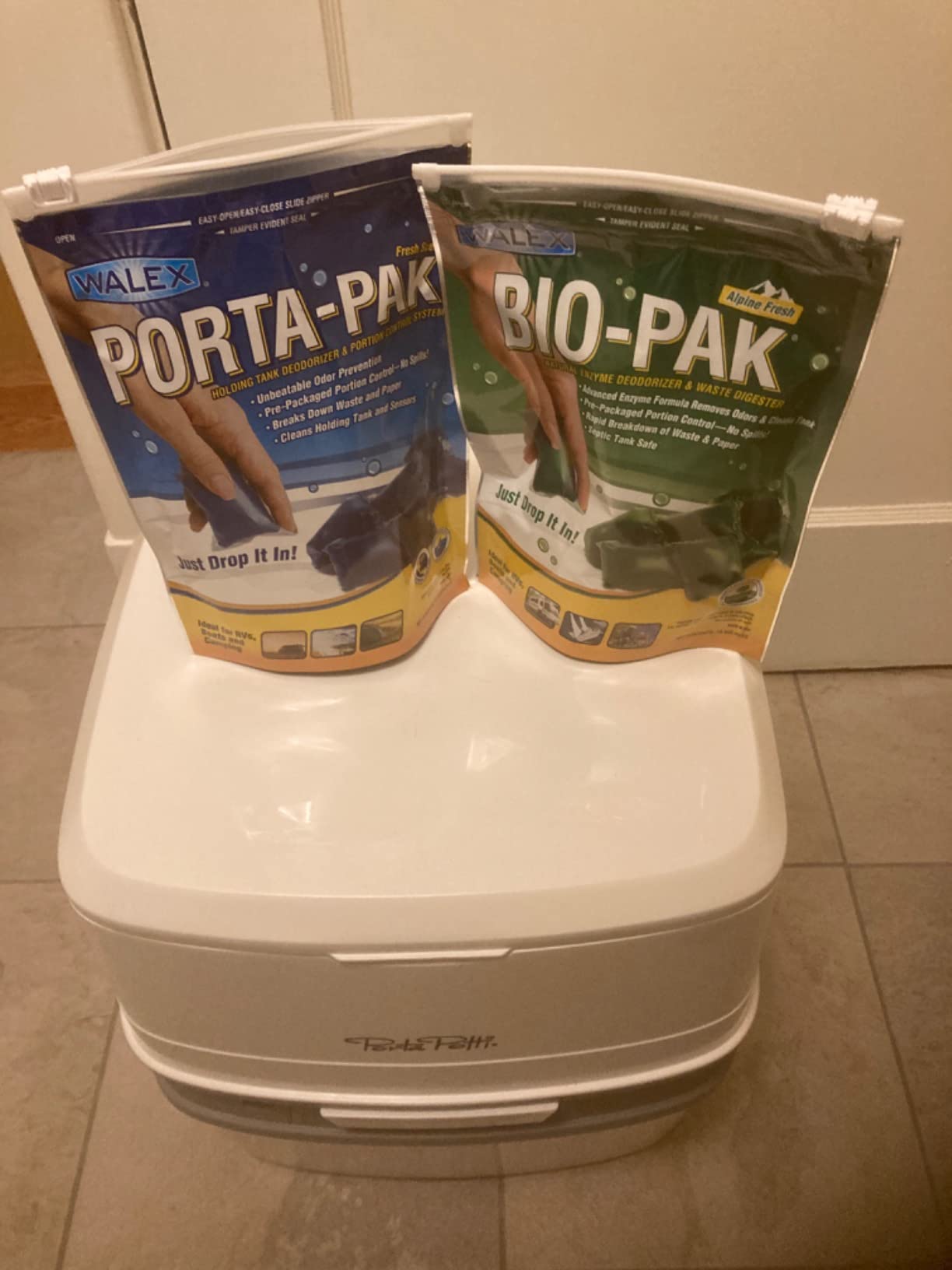 Porta Potti Thetford Porta Potti 365 Portable Toilet (for RV, Marine, Camping, Vans, Trucks, Healthcare) 92820, White customer photo 2