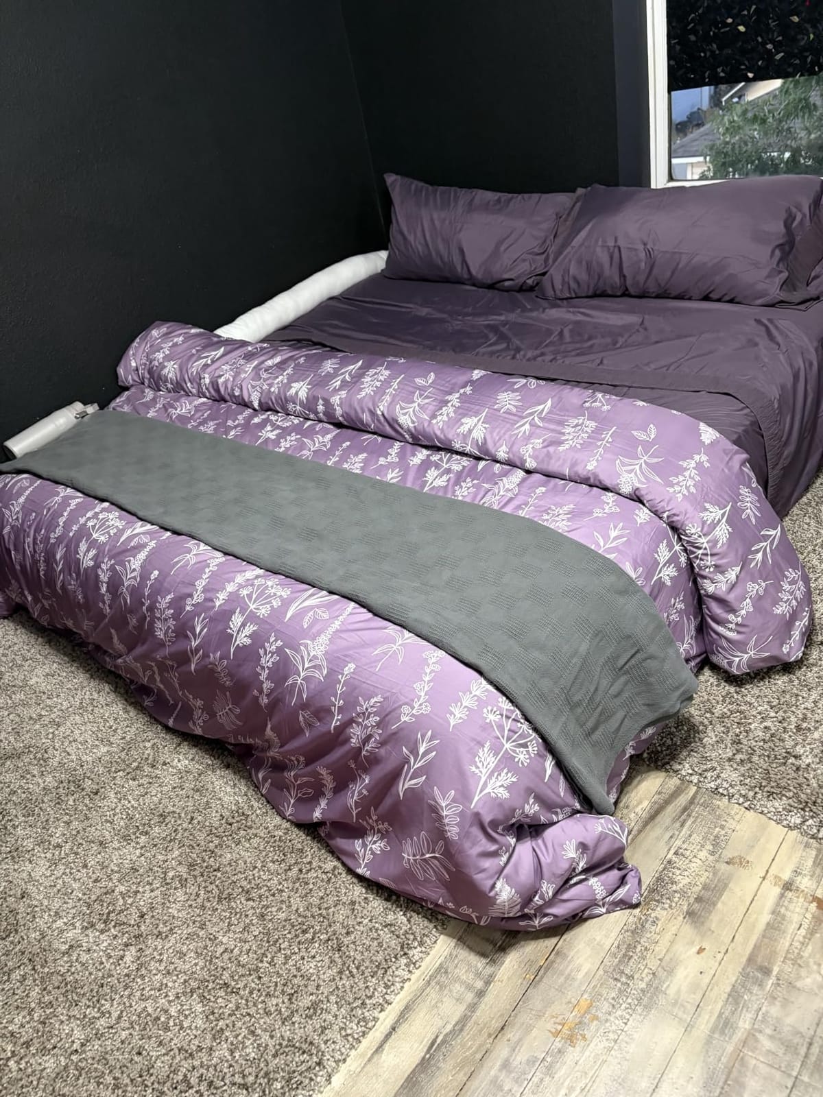 Bedsure King Size Sheets Set - 4 Pieces Soft King Sheets - Breathable & Cooling - Hotel Luxury - Easy Care Polyester Microfiber Bedding for Kids, Women, Men, Dark Grey customer photo 2