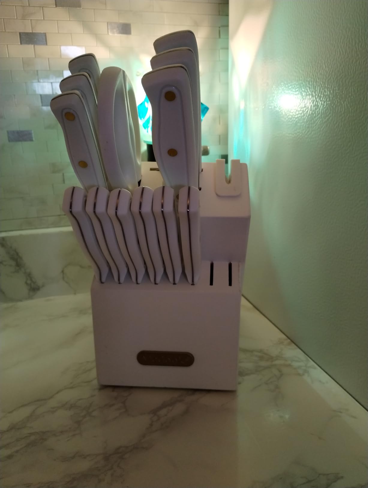 McCook Kitchen Knife Set 15PC Knife Block Set w Built-in Sharpener customer photo 1