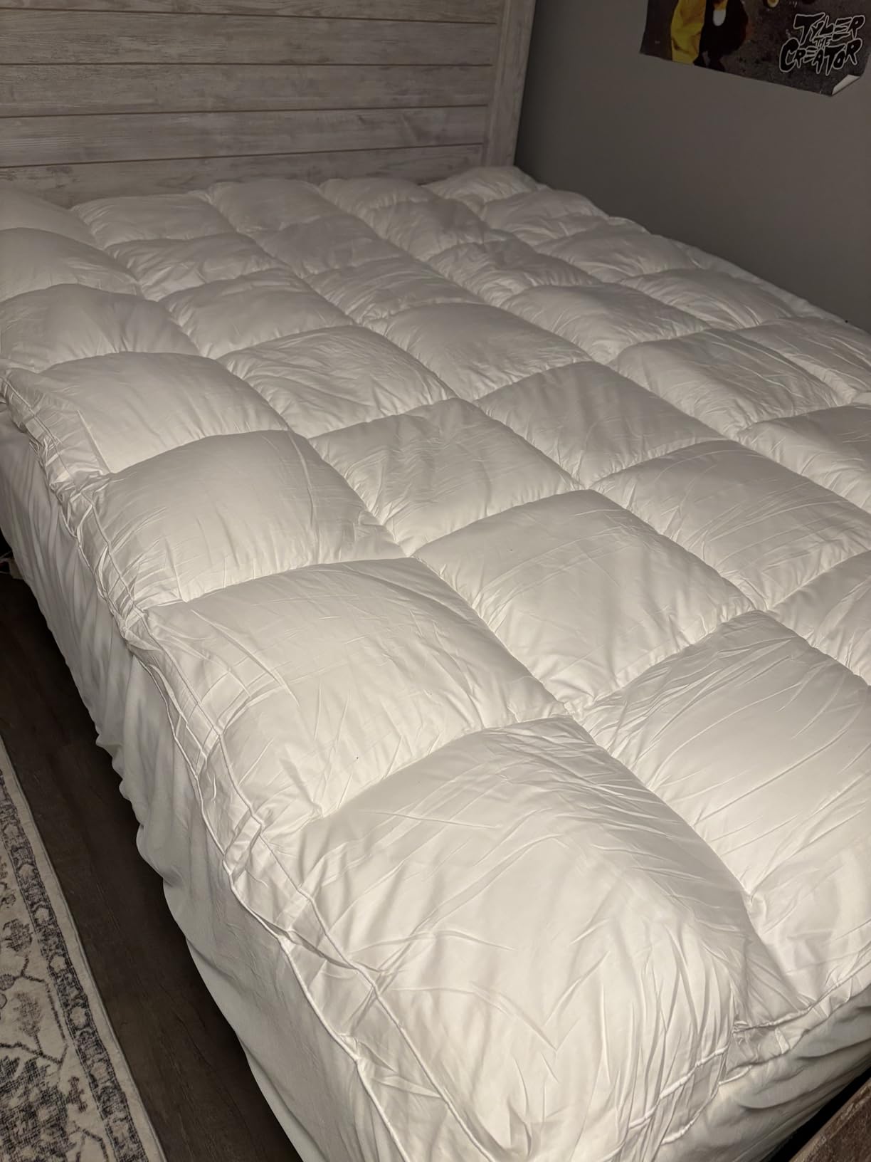 COONP Queen Mattress Topper, Cotton Extra Thick Pillow Top Mattress Pad customer photo 1
