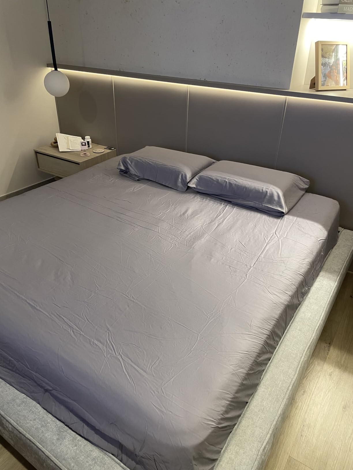 Bedsure PureWoven 100% Rayon Derived from Bamboo, King Size Sheets Set customer photo 1